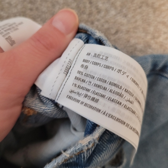 Abercrombie And Fitch The 90's Slim Straight Ultra High Waist Jeans Size 31 - Picture 6 of 7